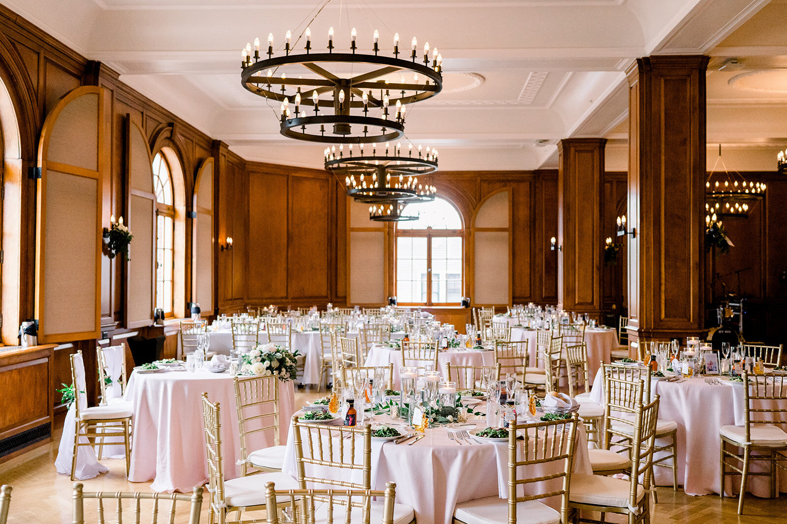 Beautiful Ballroom Wedding Hotel Saranac Photo Courtesy of Julia Rebecca Photography
