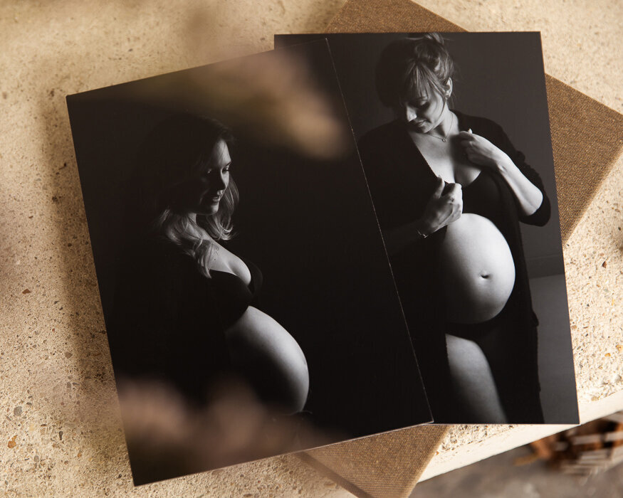 Fotobox zwangerschapsfotos, Luxe foliobox, zwangerschapsfotografie