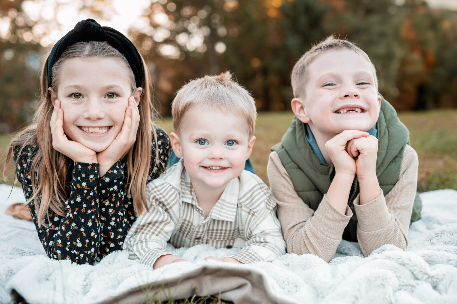 Fall Family photo session with children