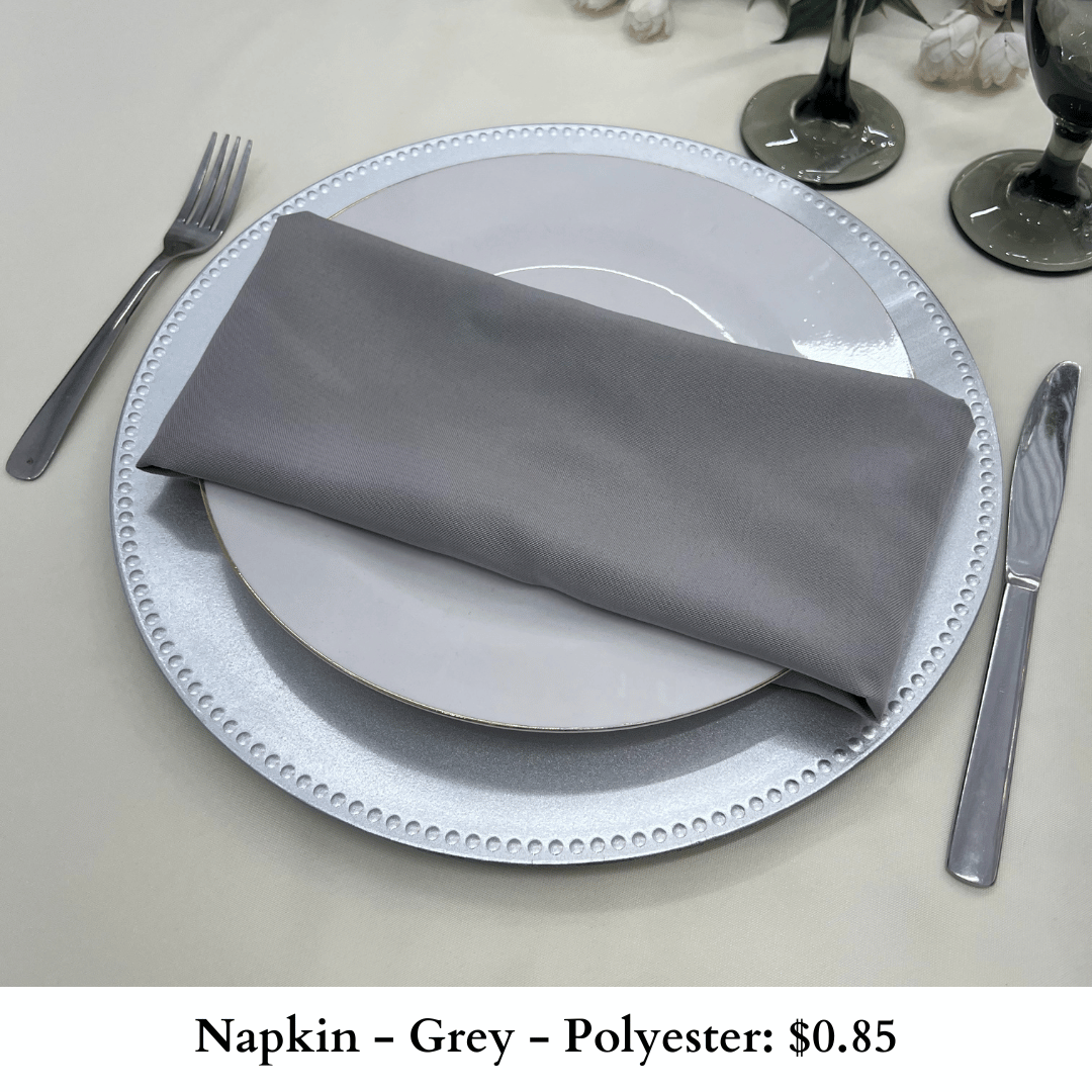 Napkin-Grey-Polyester-1025
