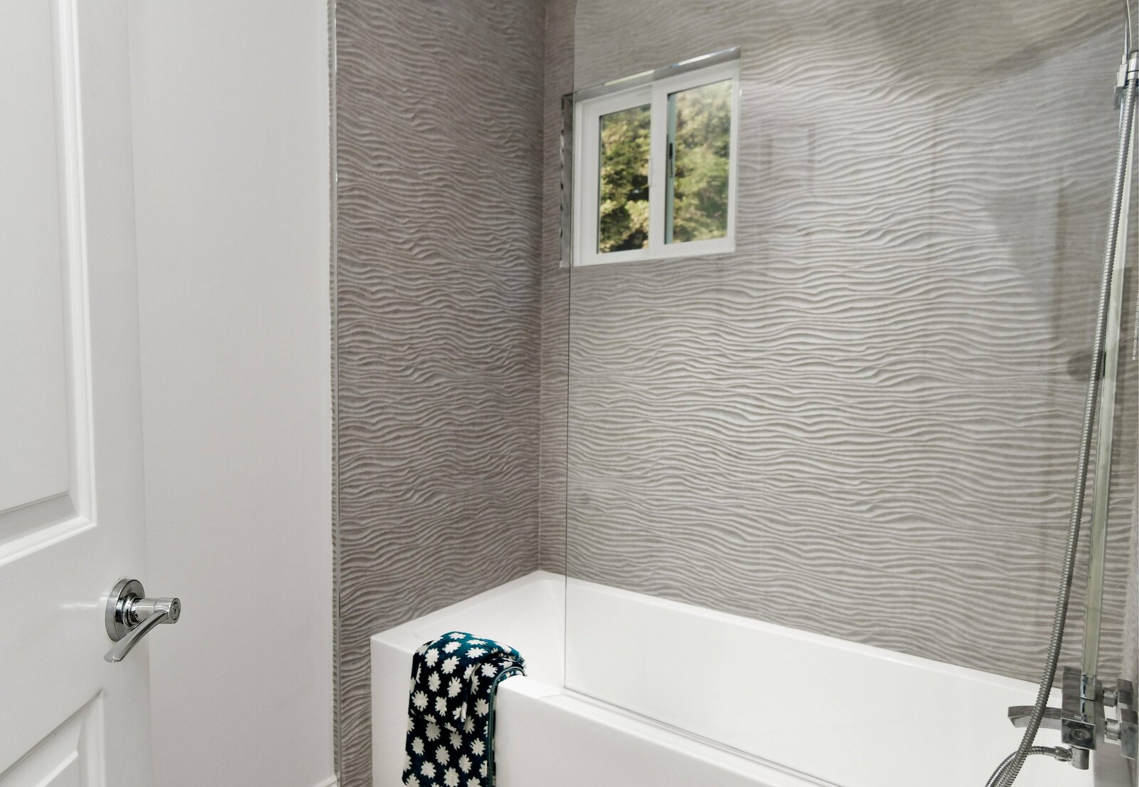 Whole House Web Gallery Family Bathroom - tub and wave tiles