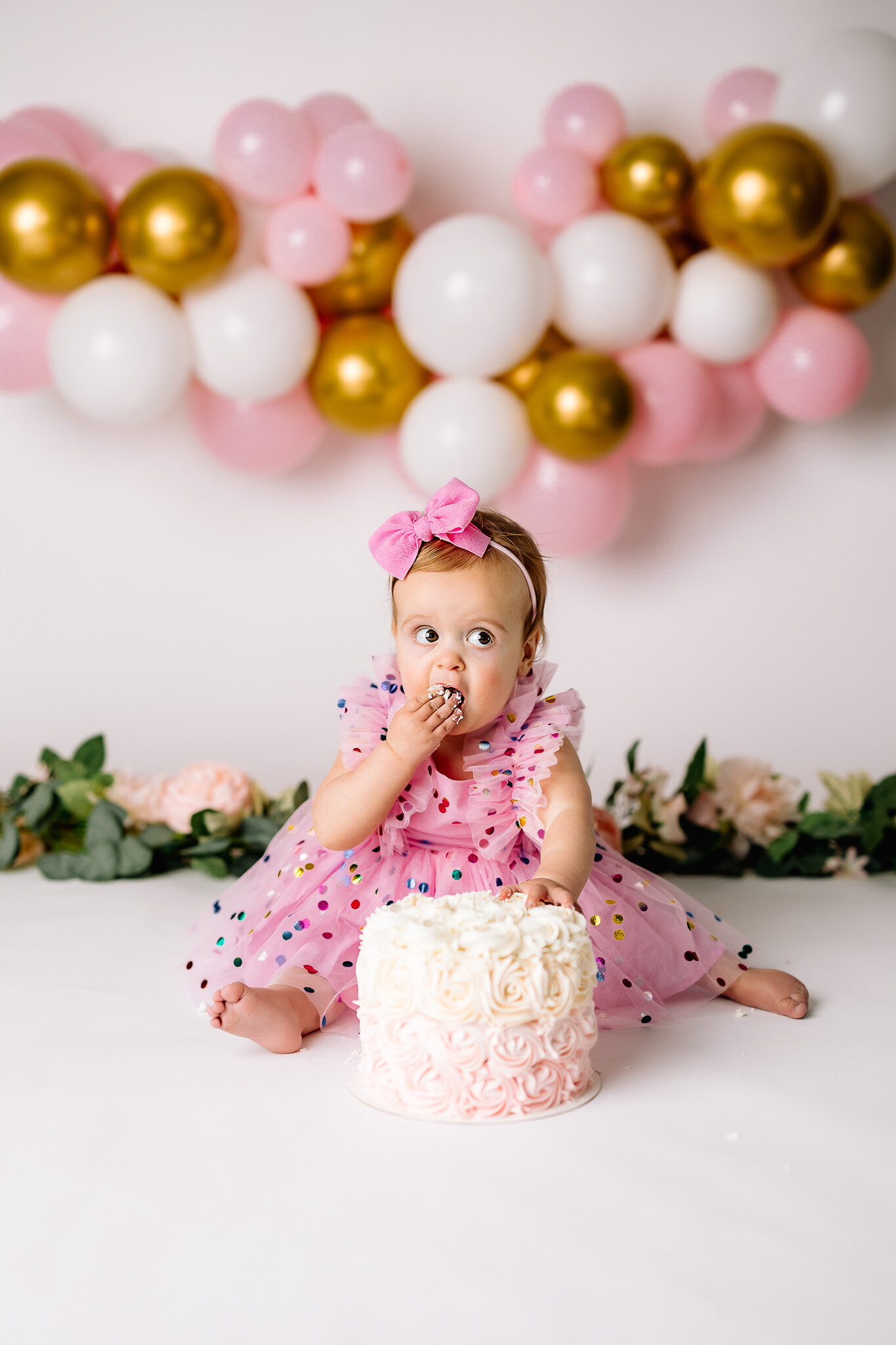 Pink Smash Cake Photography 