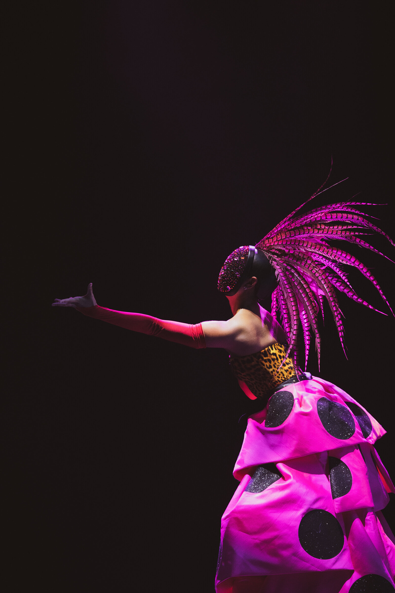 Woman in Bright costume