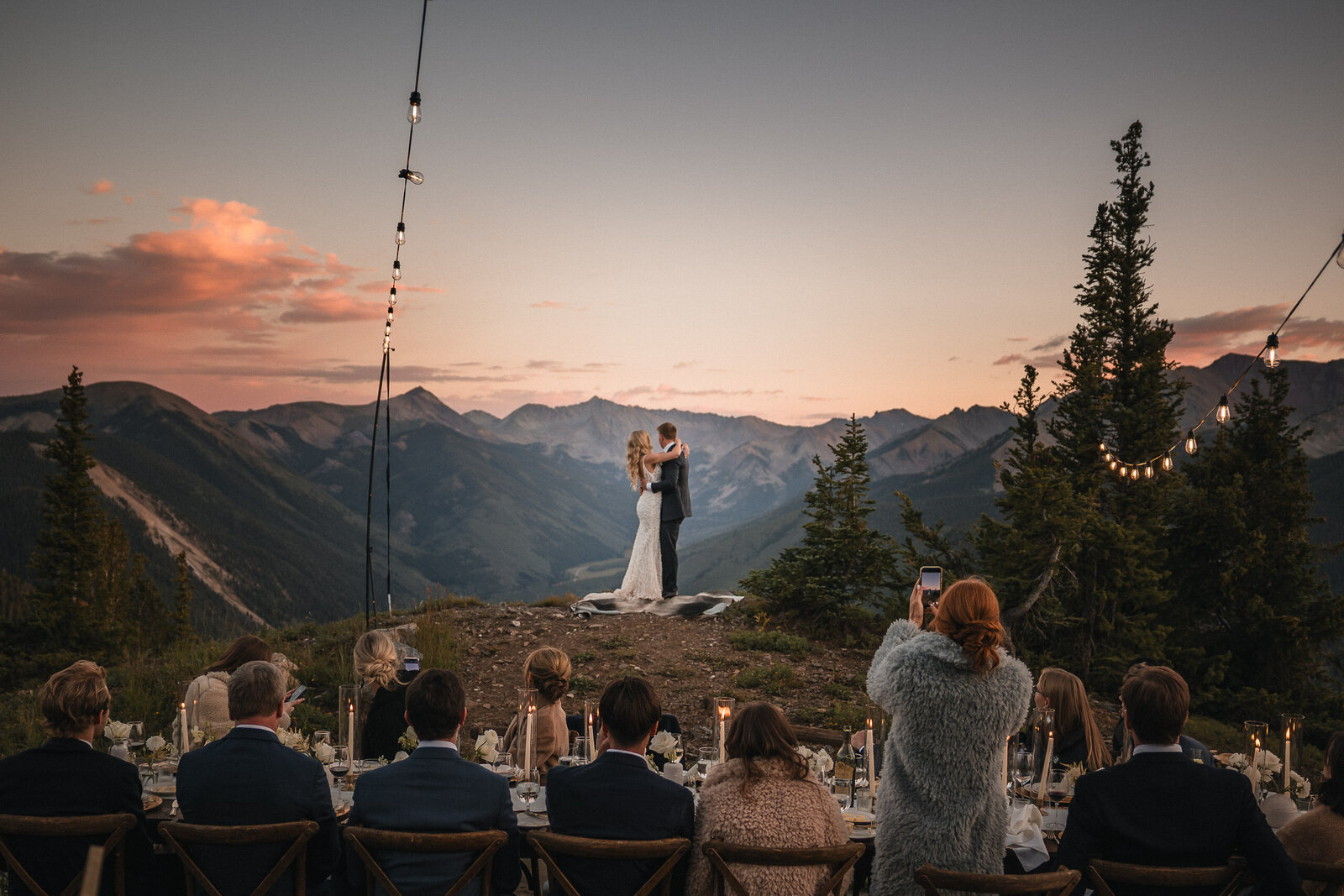 Aspen mountain wedding photographed by Summit Photo & Film