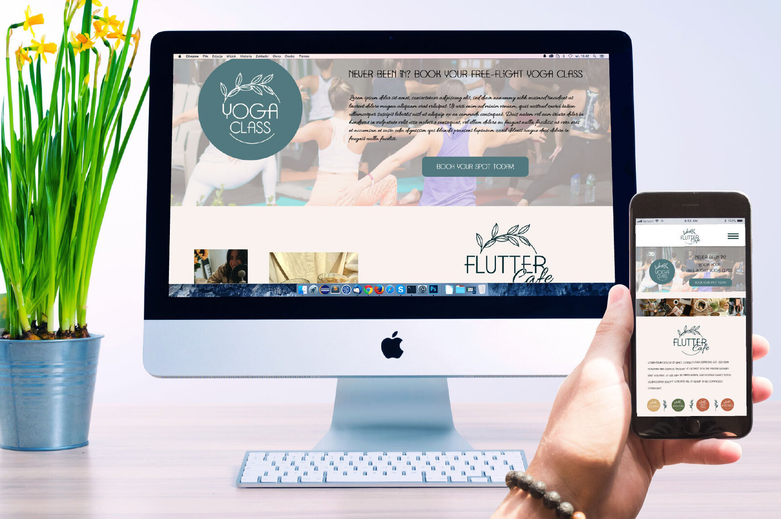Flutter-Cafe-Visual-Identity-and-Website-Design-Canada