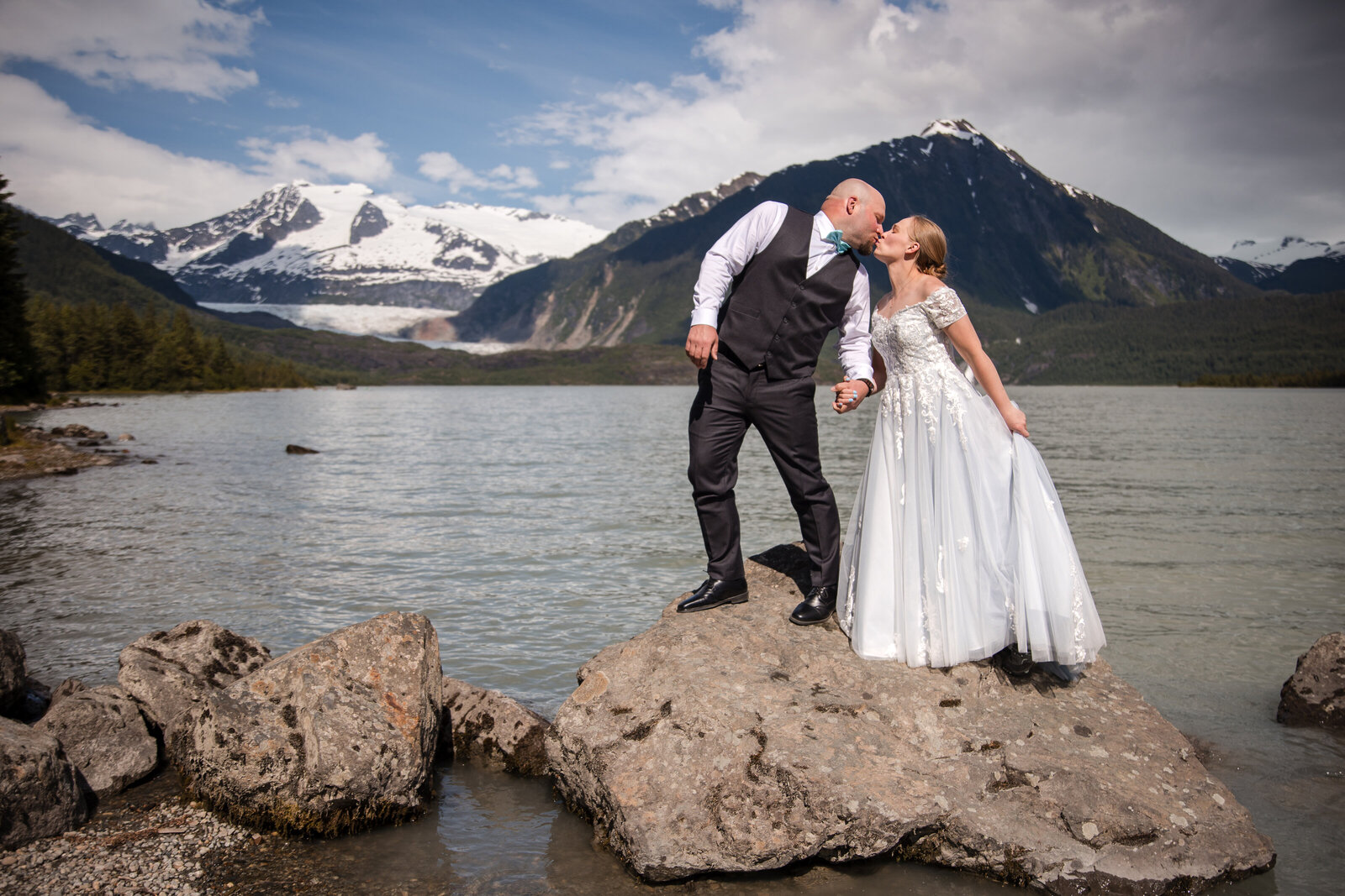Christine Johnson Photography - Rachel and Bill Wedding Glacier Juneau AK -9