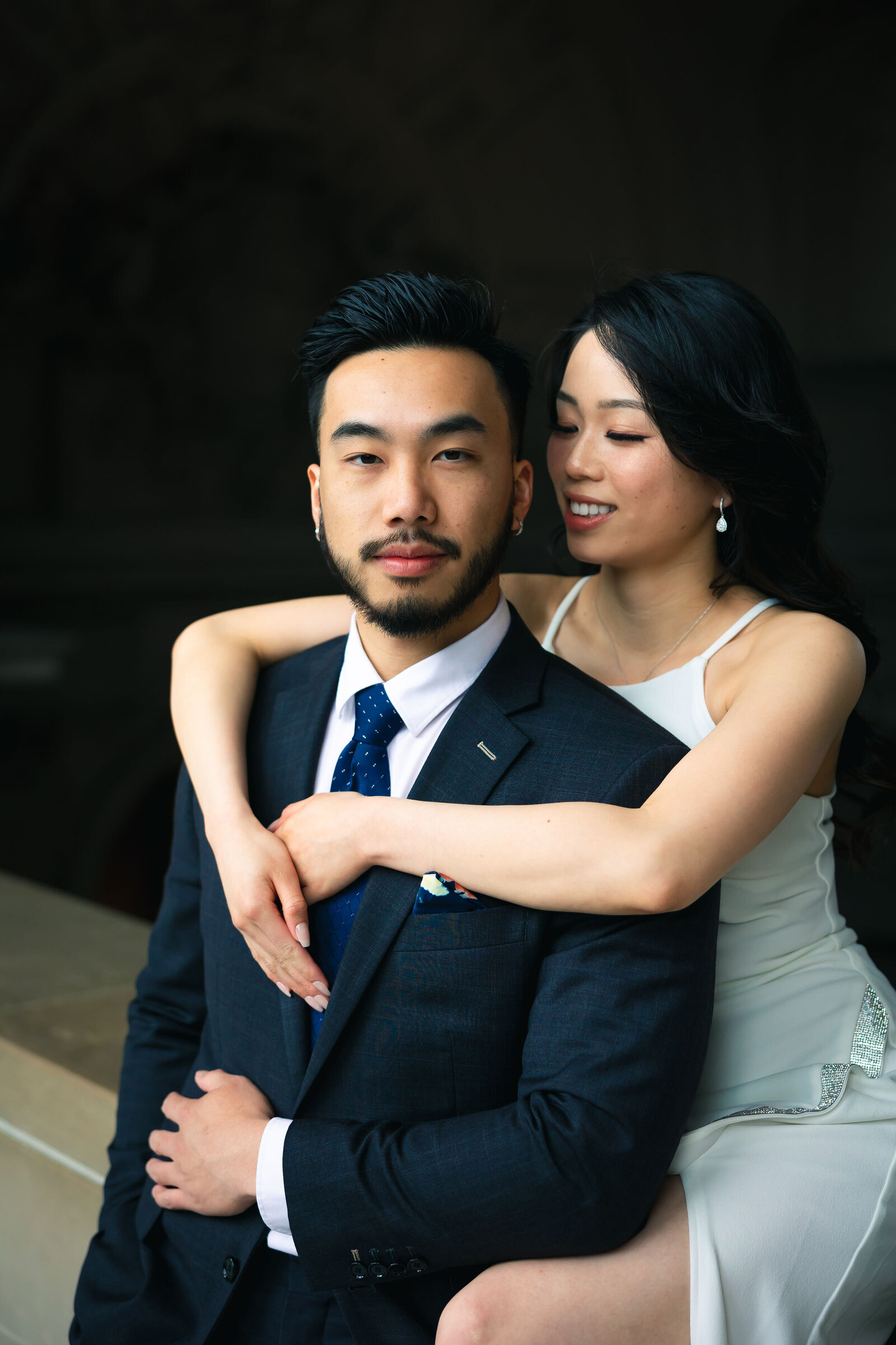 Bride and Groom at San Francisco City Hall - Bay Area Wedding Photographer