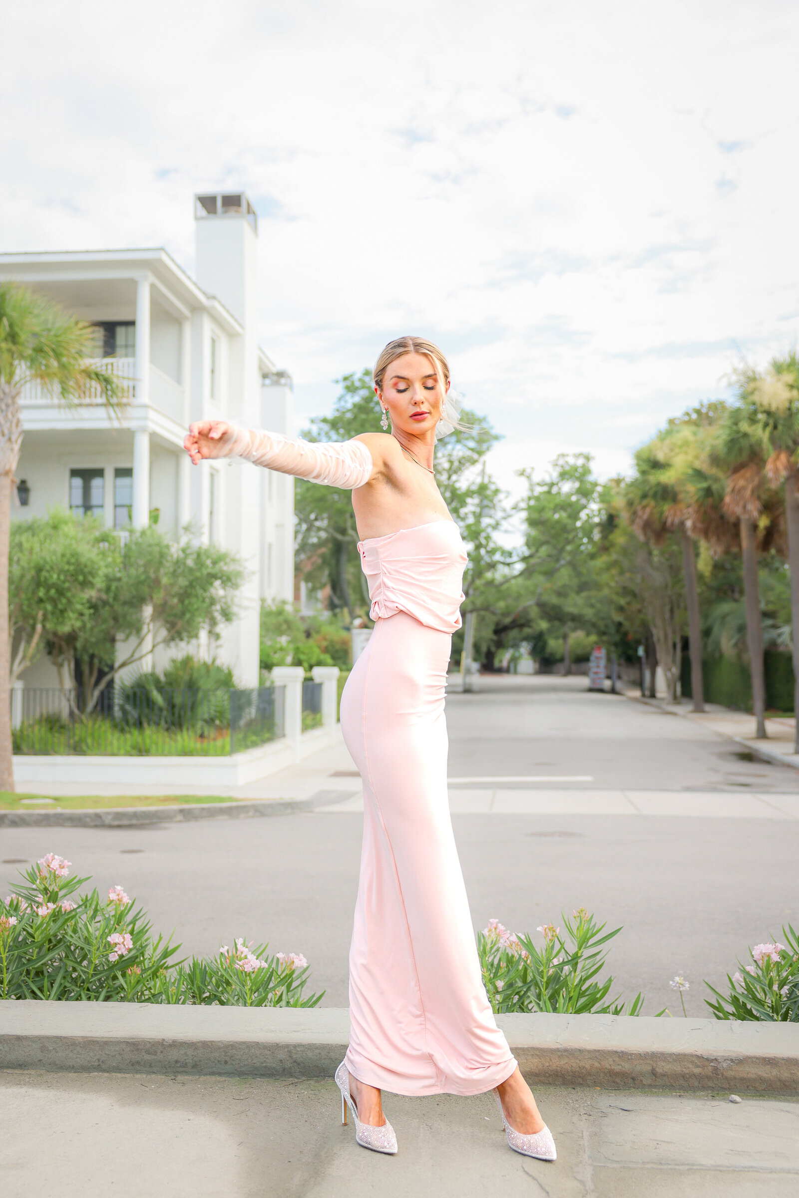 CINÉ fashion editorial, pink story, Charleston