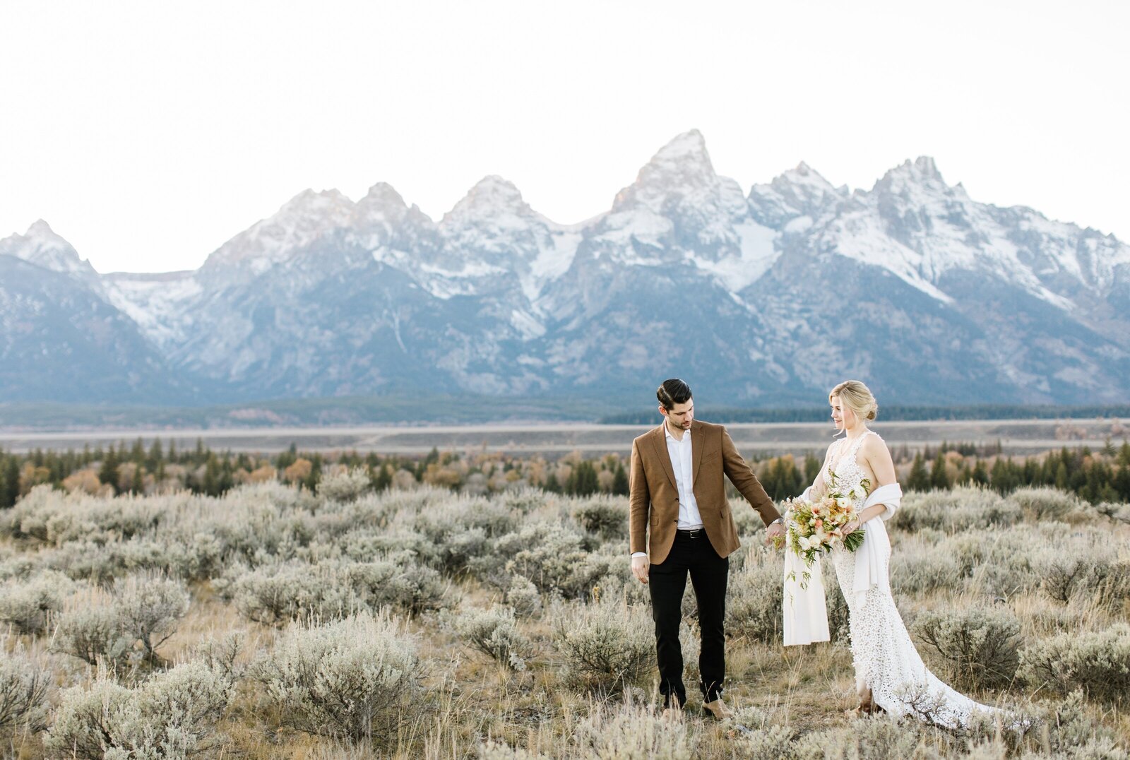 bridals in grand tetons