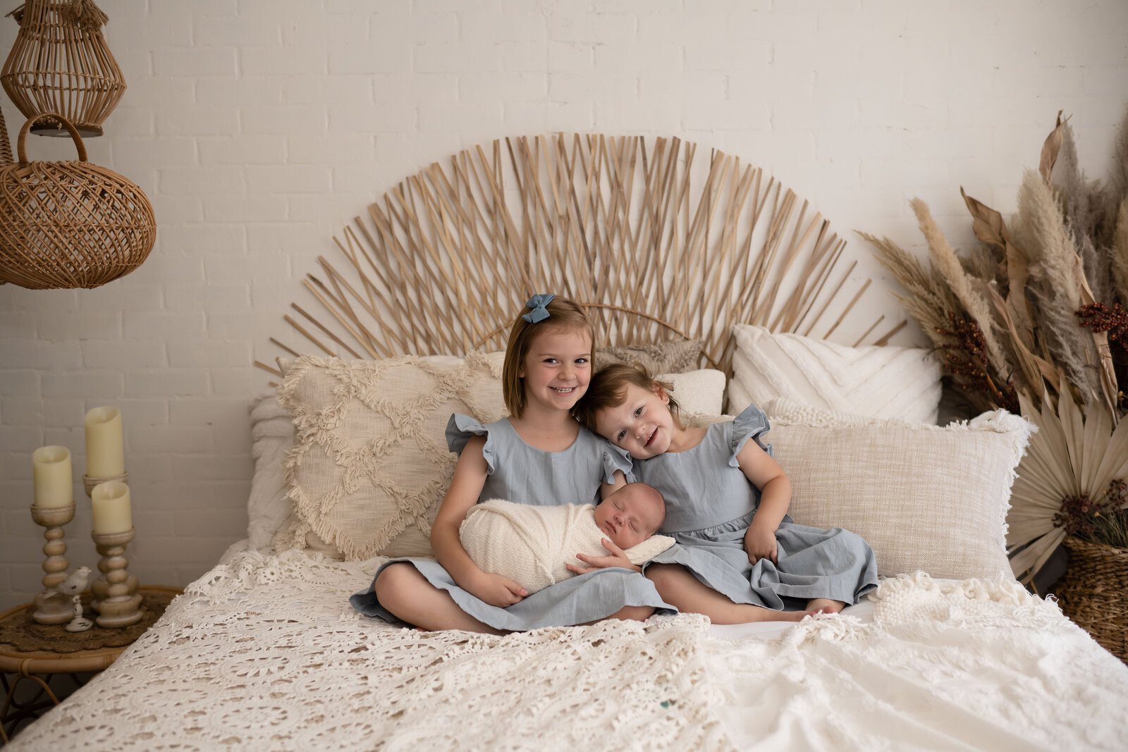 boho bedroom photo shoot