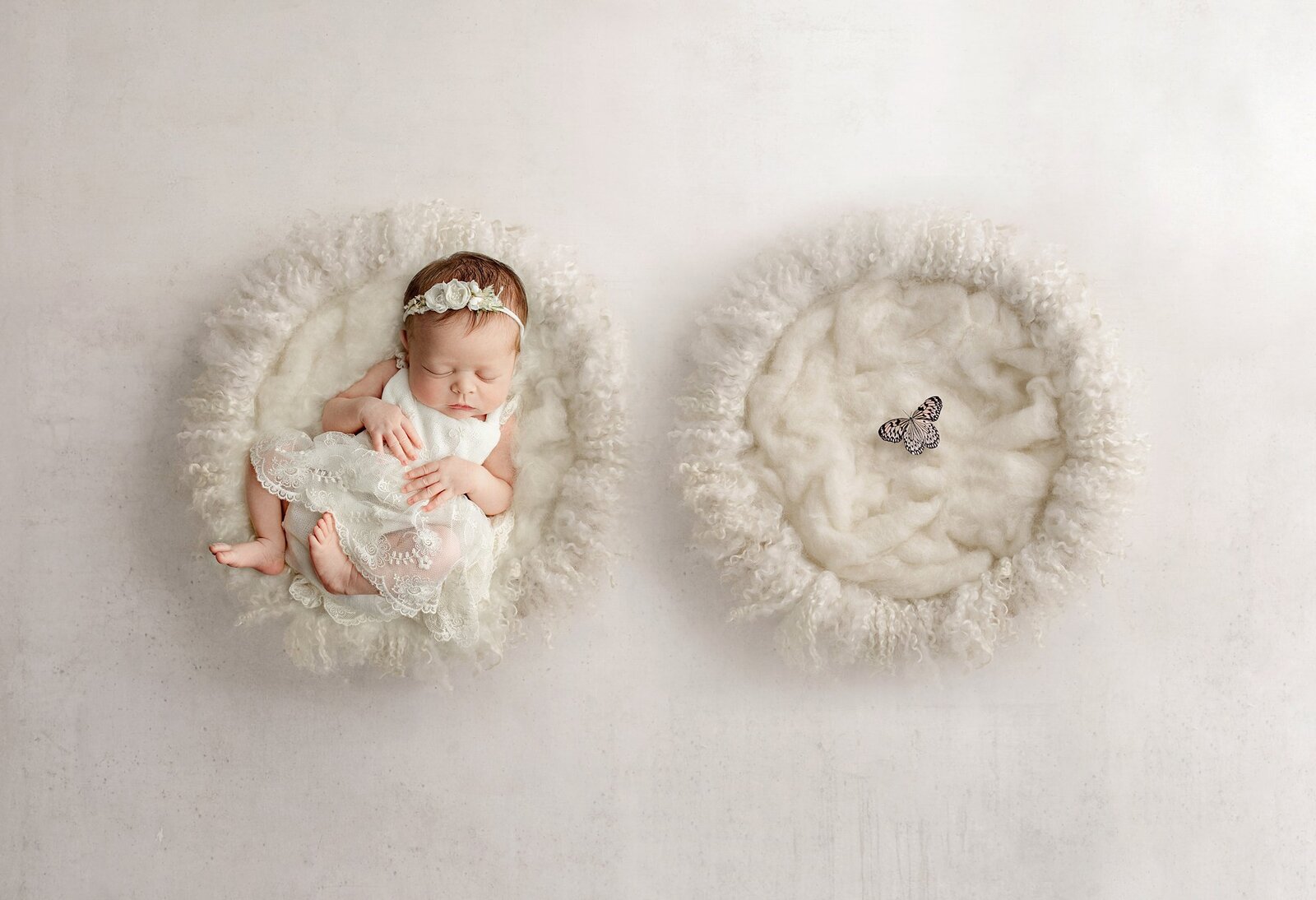 Twin loss newborn photo