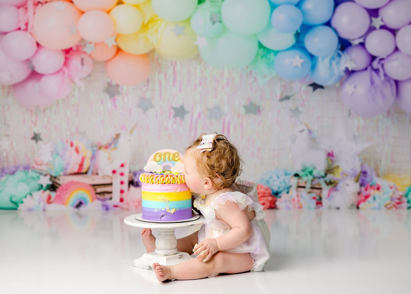 rainbow birthday theme