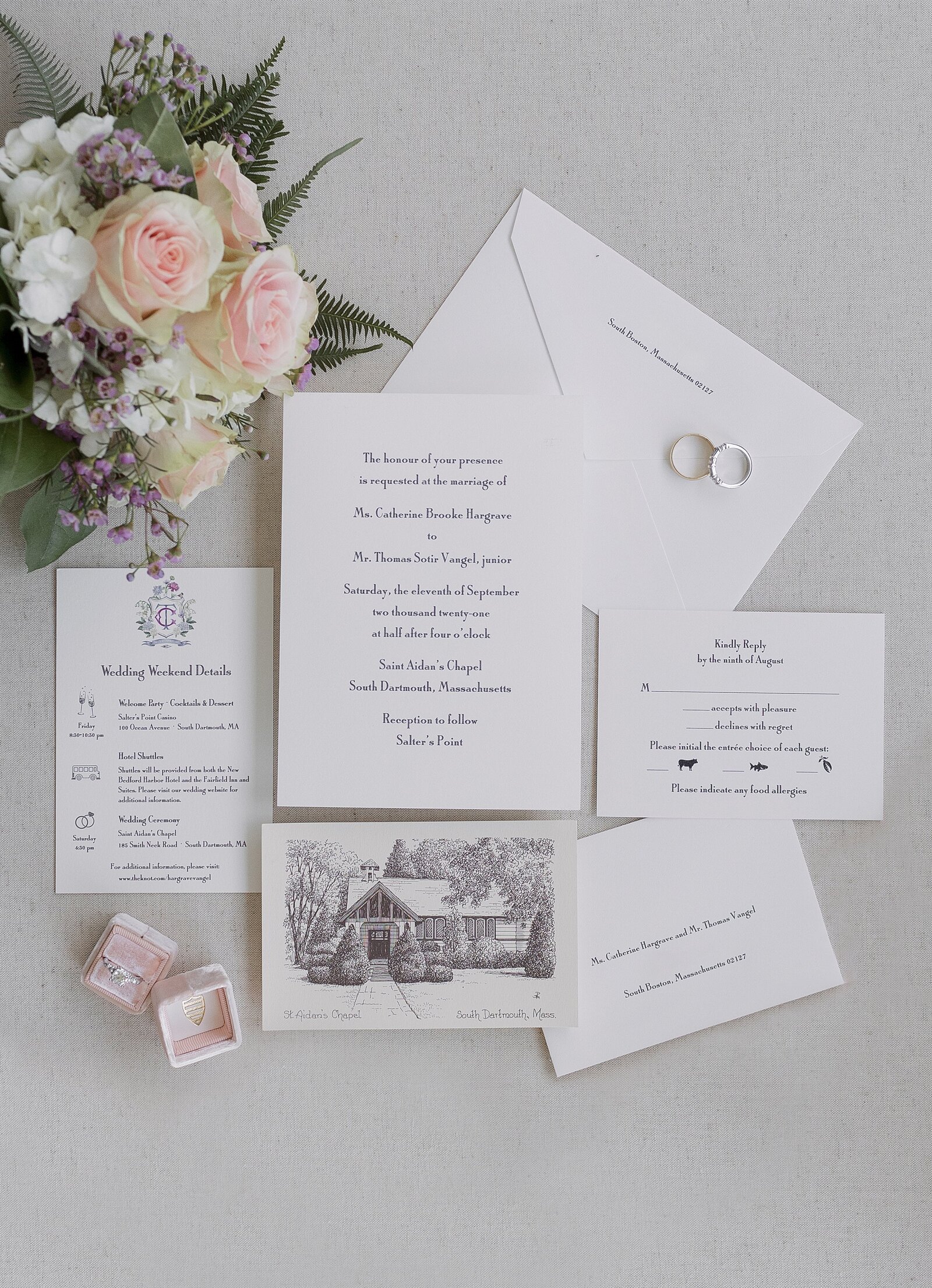 Tented South Dartmouth wedding at Salters Point. Deborah Zoe Photography.