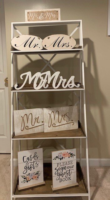 Mr. & Mrs. signs