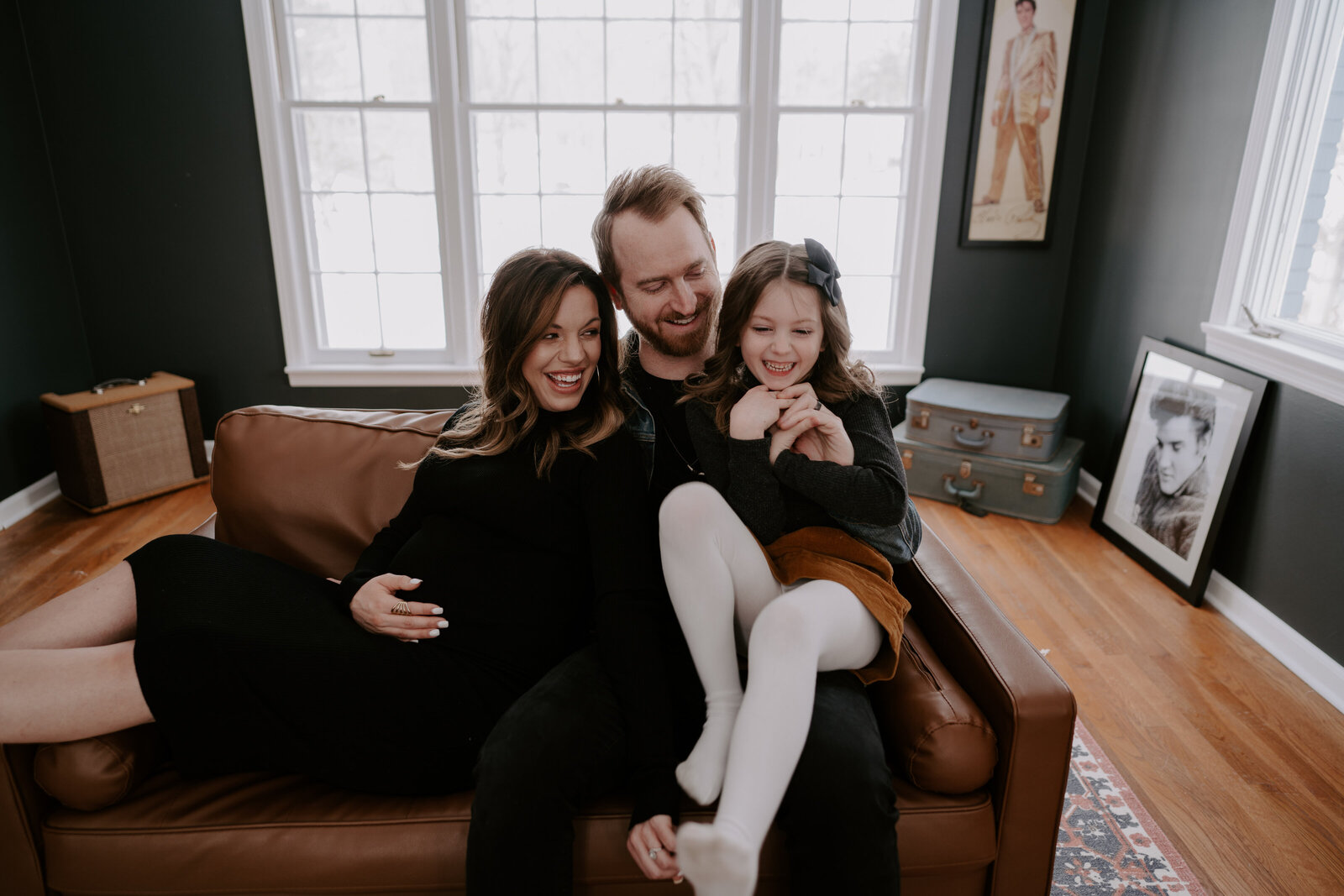 Indianapolis Winter In Home Maternity Session - Cooper-123