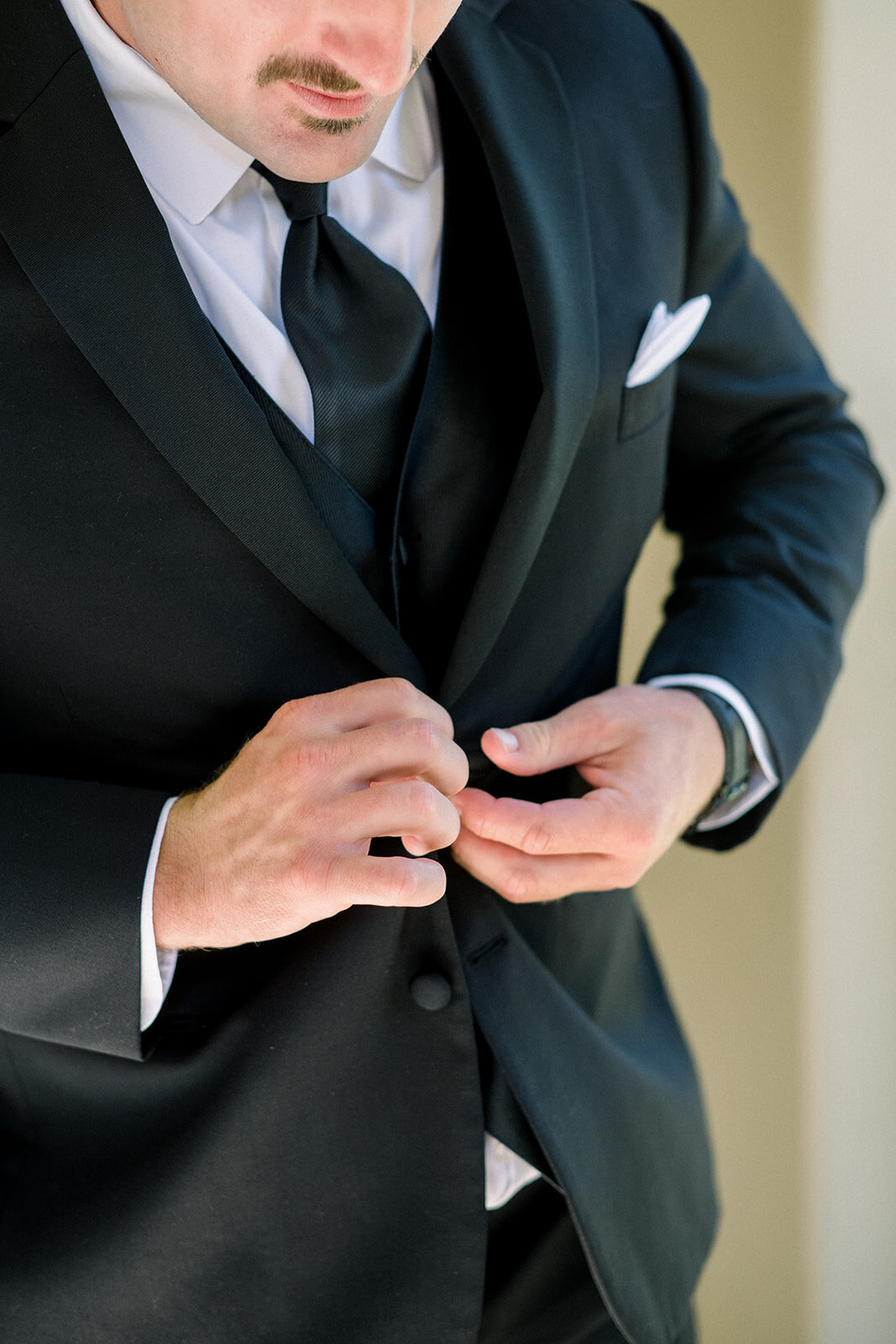 Groom’s Stylish Portrait at Dolphin Bay Resort, Pismo Beach