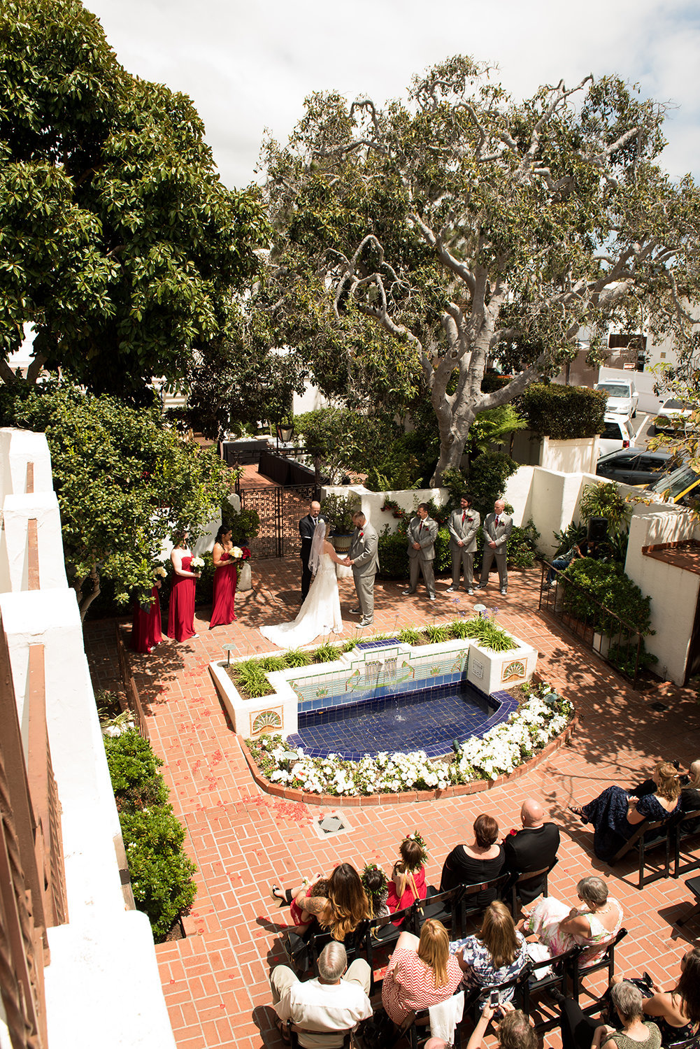 ceremony space at darlington house wide view