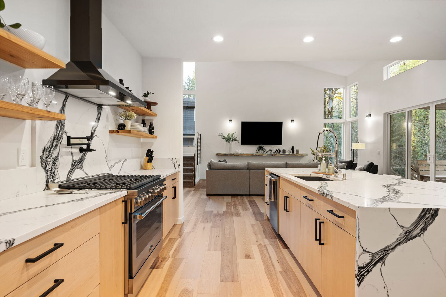Elegant kitchen area