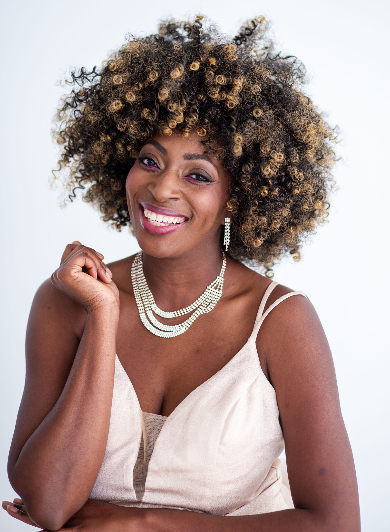 woman smiling