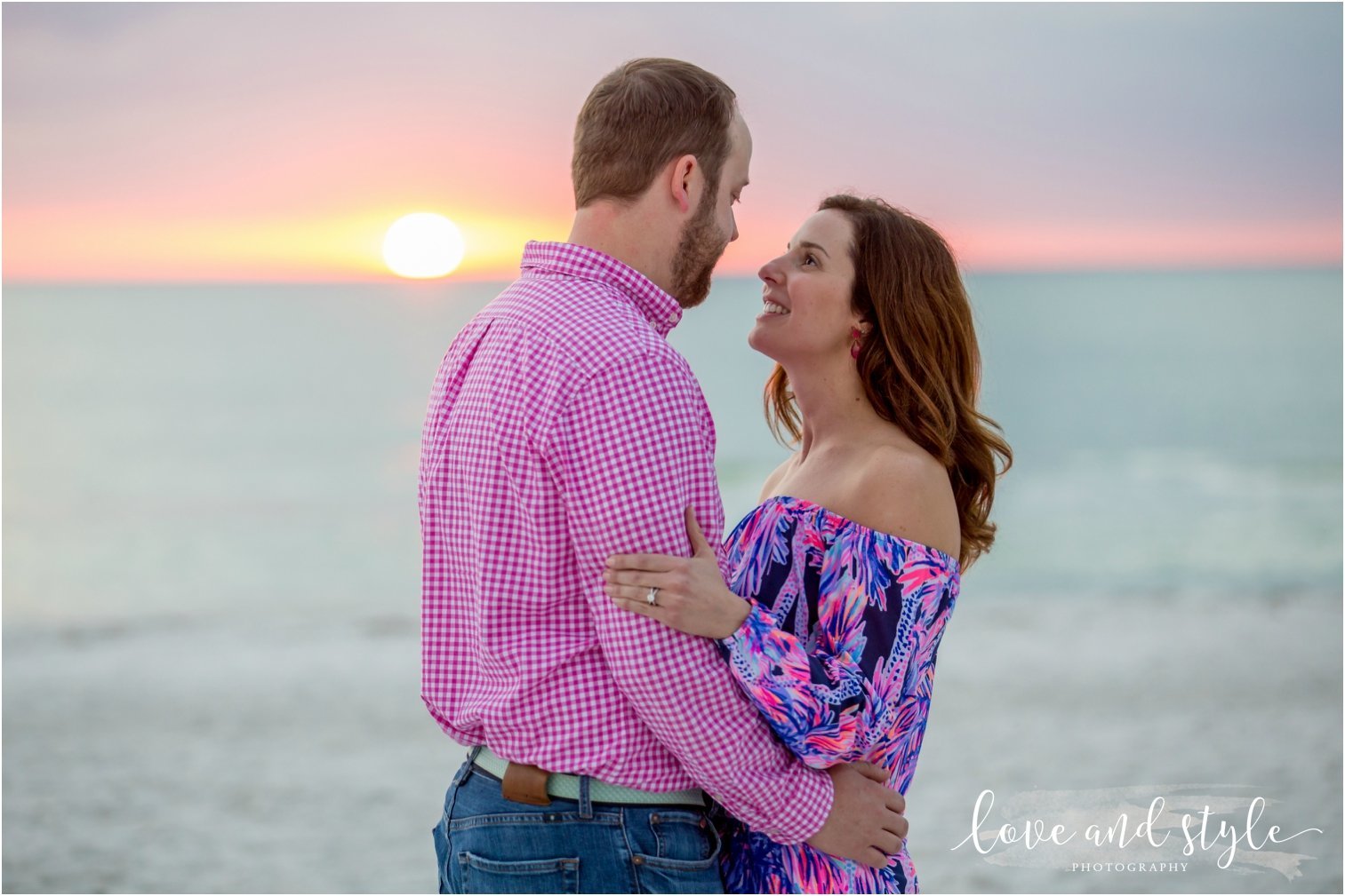 Anna Maria Island Engagement Photography of couple on the beach at sunset