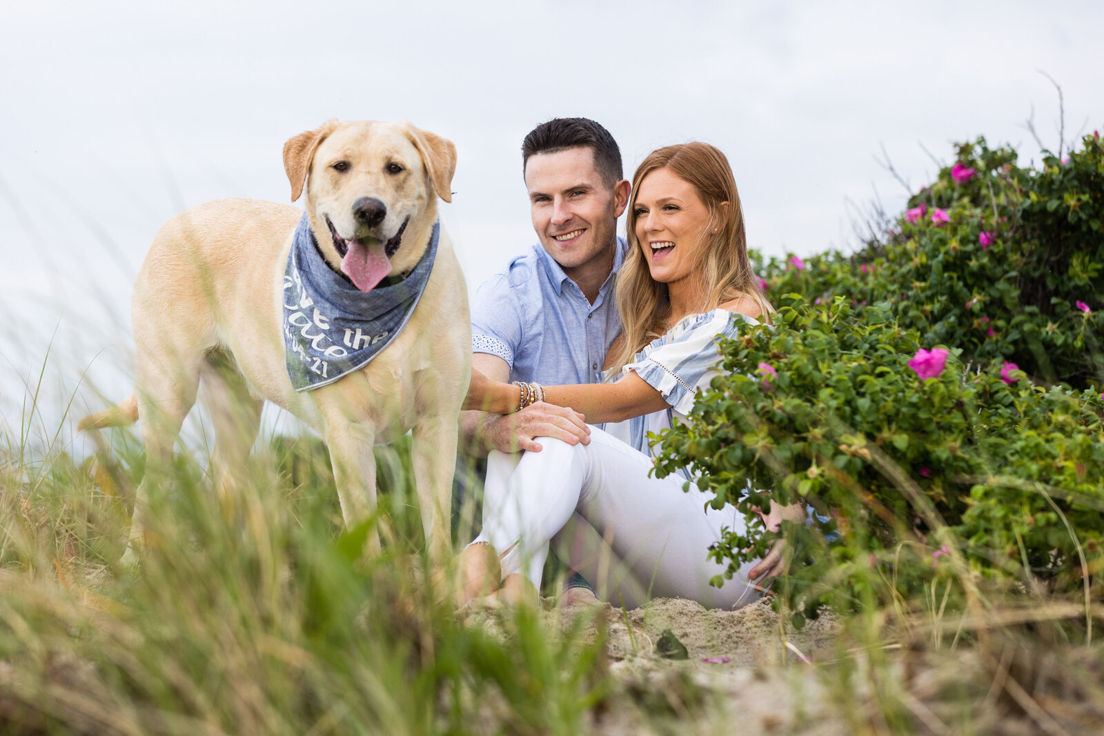 coastal-engagment-with-dog-lisa-gilbert-photography