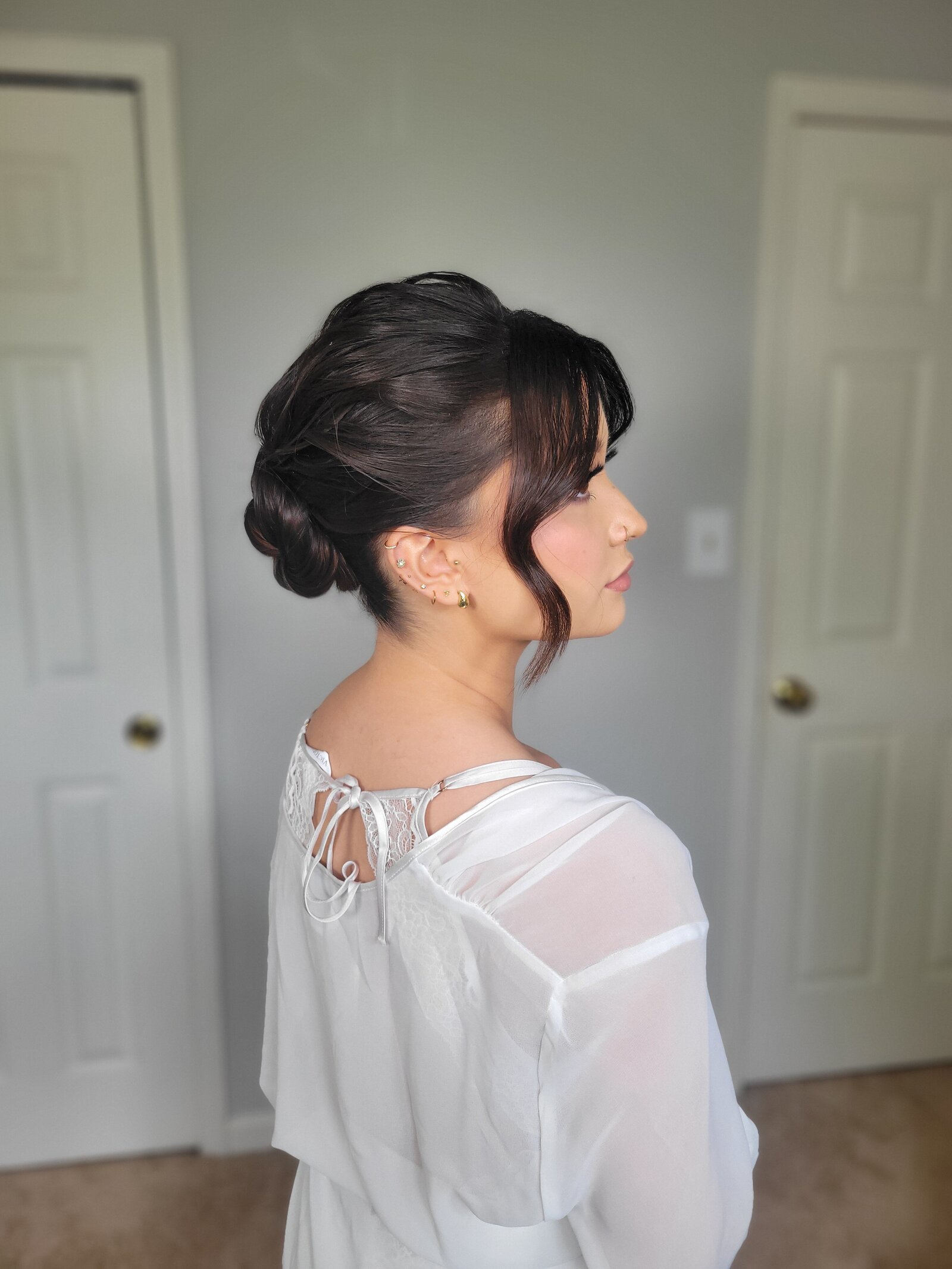 Textured updo