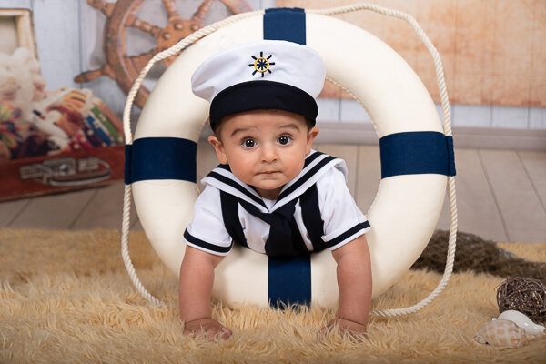 East Brunswick NJ Baby Photographer Sitter Little Sailor