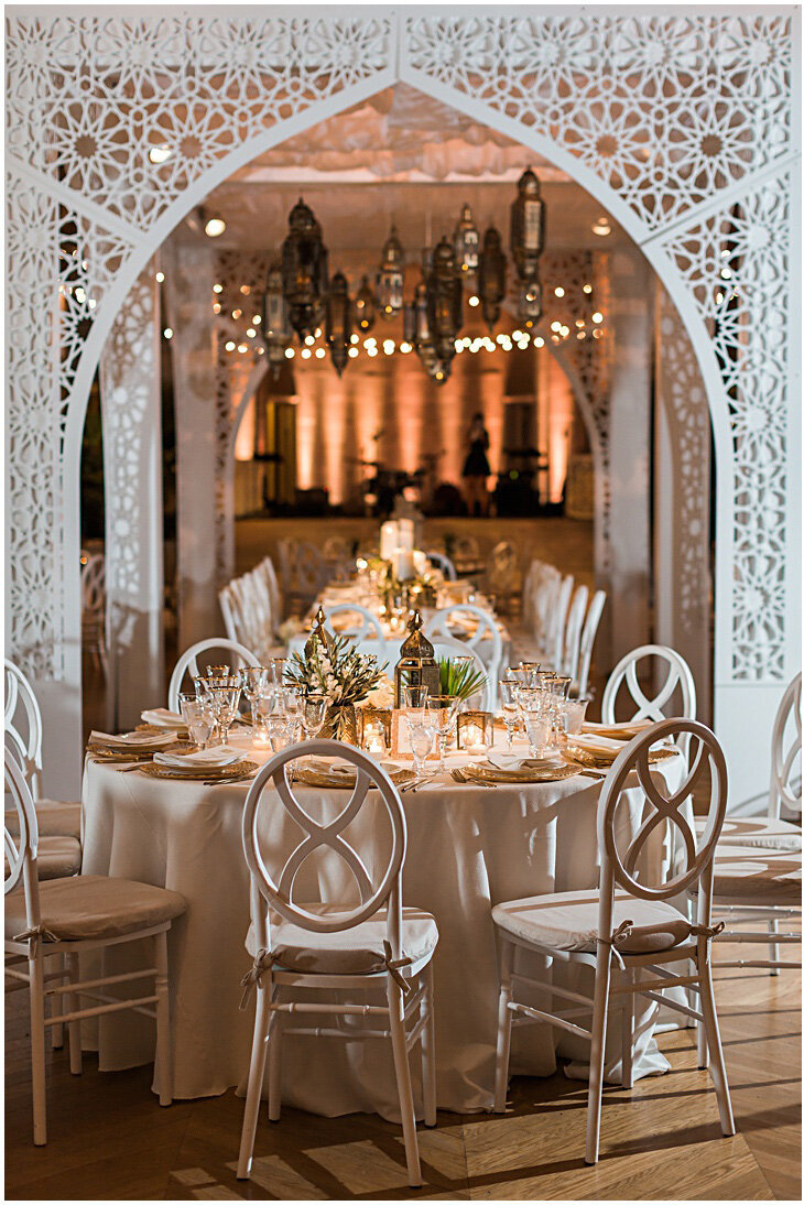 Arabian Nights Wedding Reception Cabana Head Table