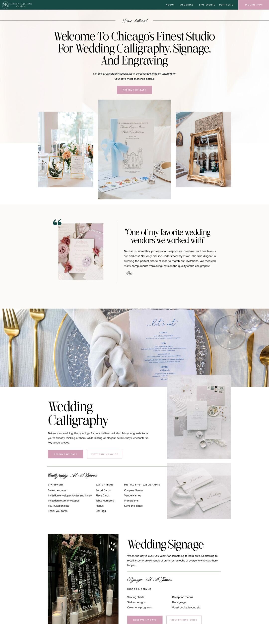 Showit-Website-For-Wedding-Stationery-Calligrapher