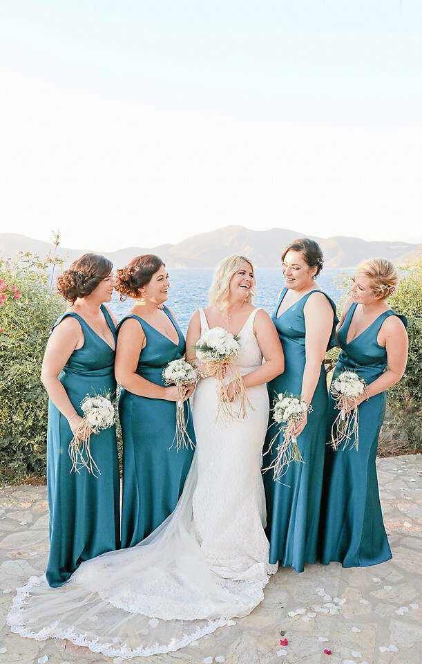 Turkey-wedding-destination-blue-bridesmaids-dresses
