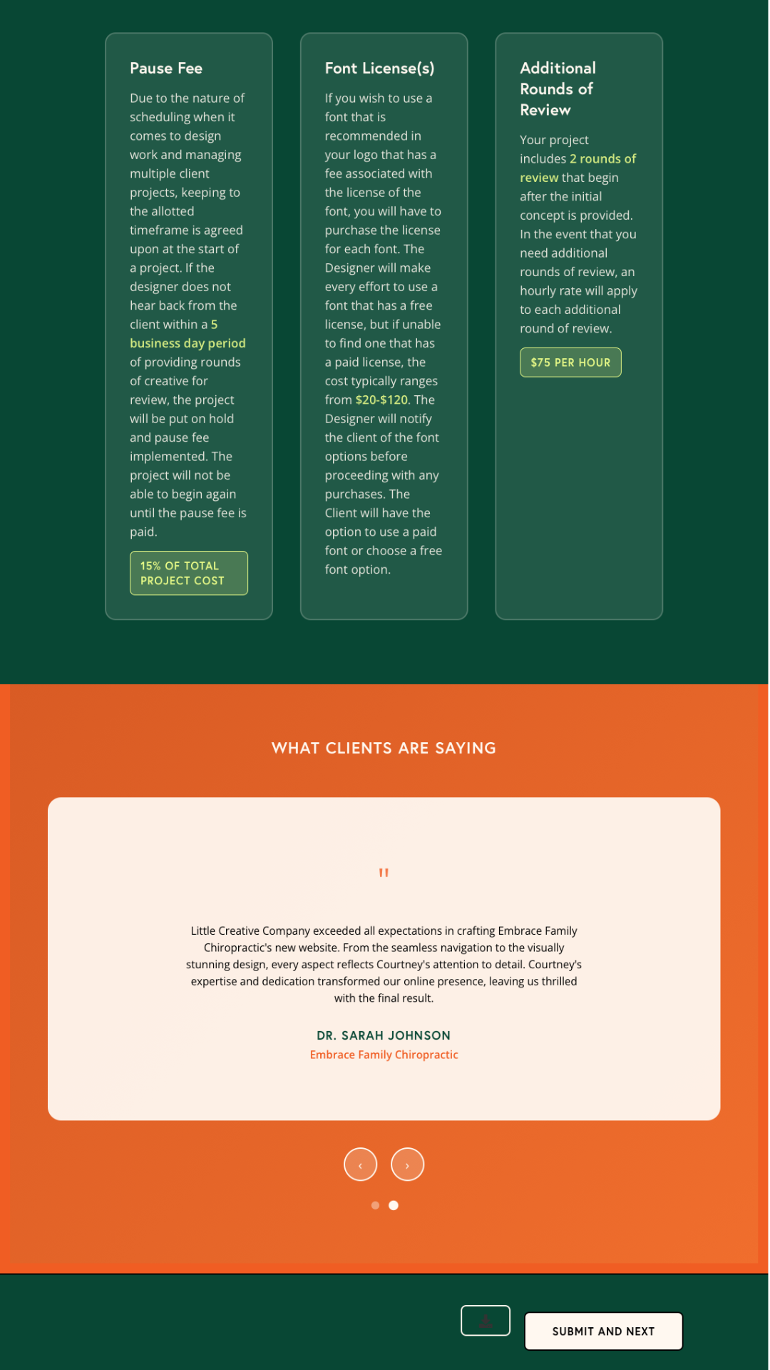 Dubsado Proposal Template - LCC