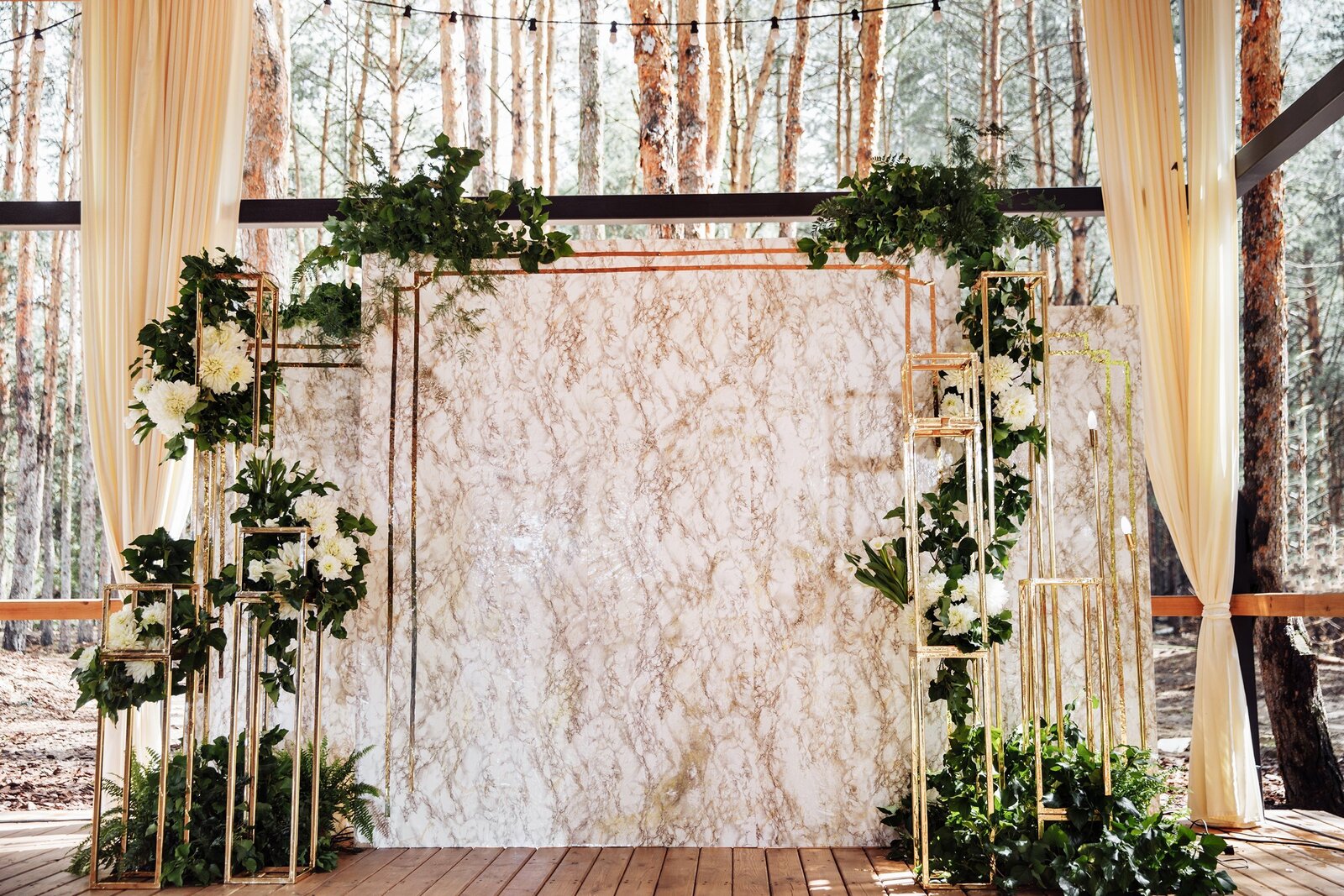 San Diego moody green wedding