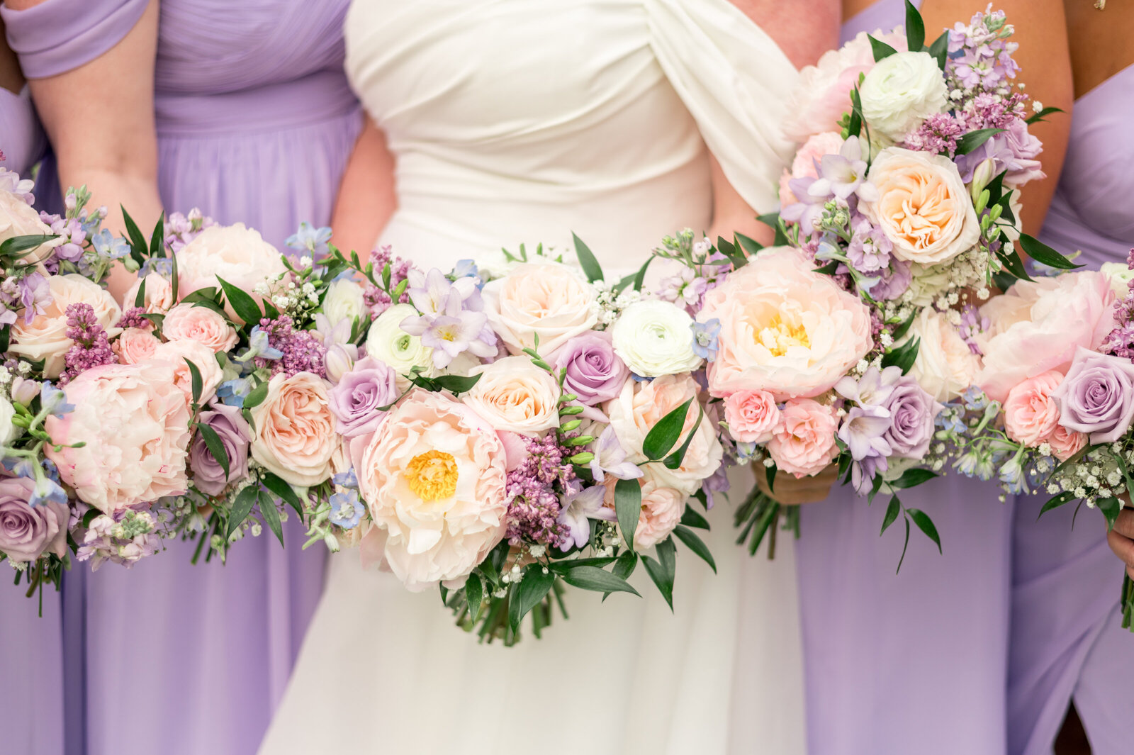 Pastel Purple Wedding Florals