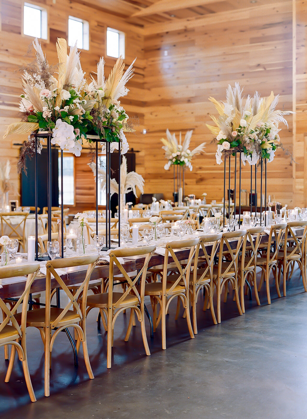 bohemian wedding reception