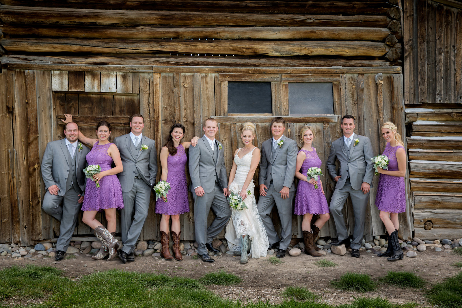 Bridal Party at the Moulton Barn in Grand Teton National Park