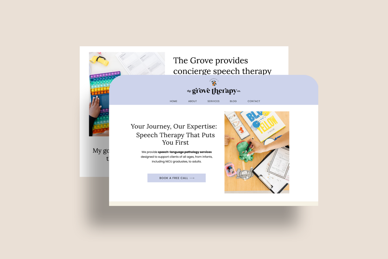 The Grove Therapy Launch Graphic