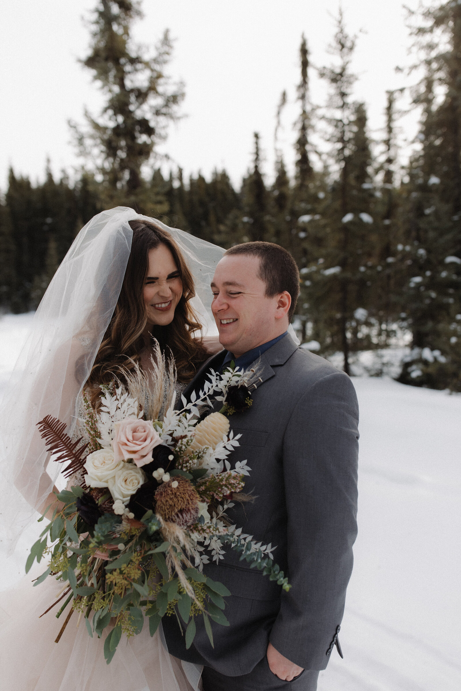 JB Photography - Alberta Romantic Winter Outdoor Elopement-1