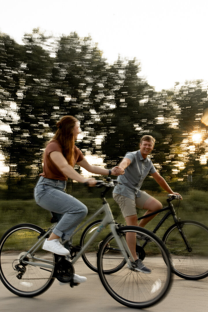 Ledges State park date night on bikes