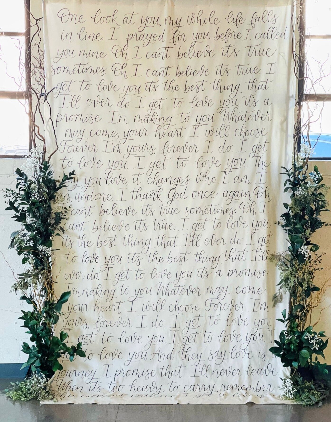 wedding ceremony backdrop