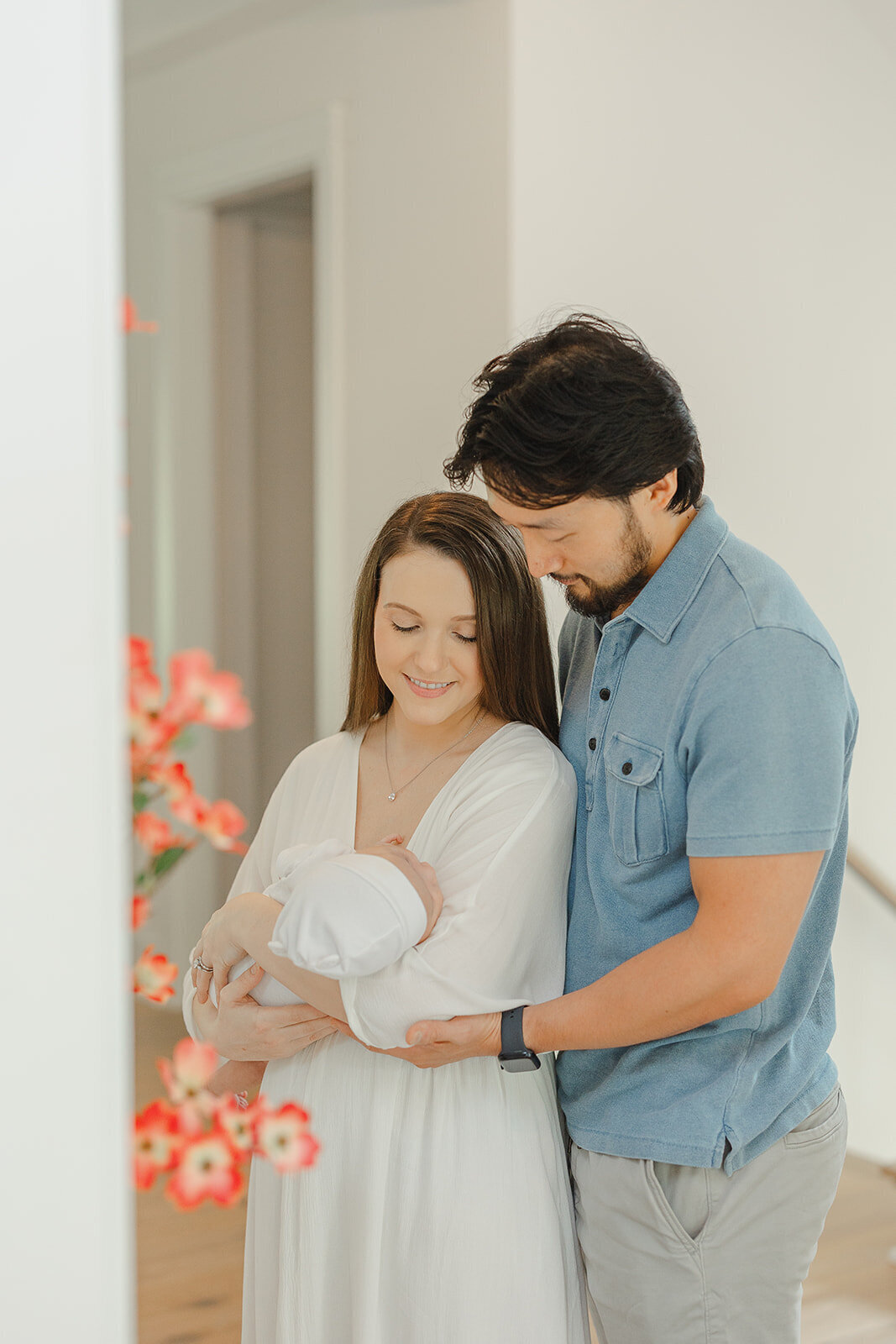 indoor newborn picture in Ashburn, VA