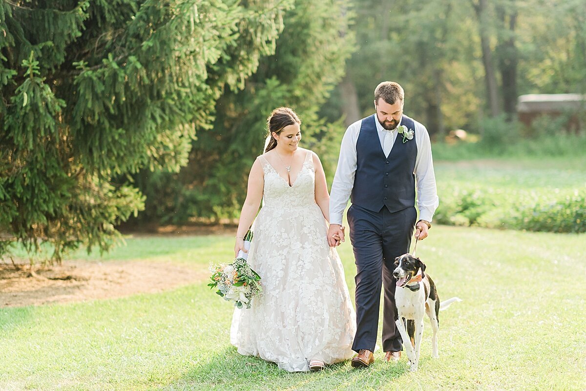 Navy & Rose Summer Backyard Wedding | Danvers, IL_0016