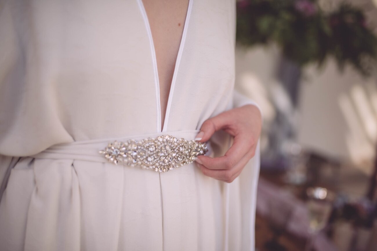 bridal dress details
