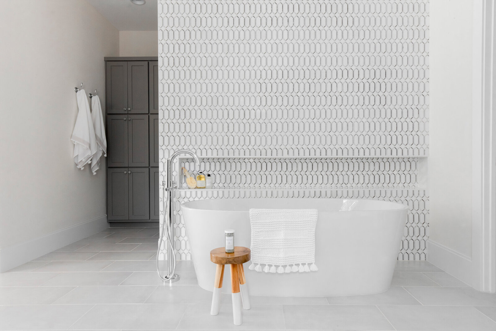 Nuela Designs Bathroom Marble Mosaic