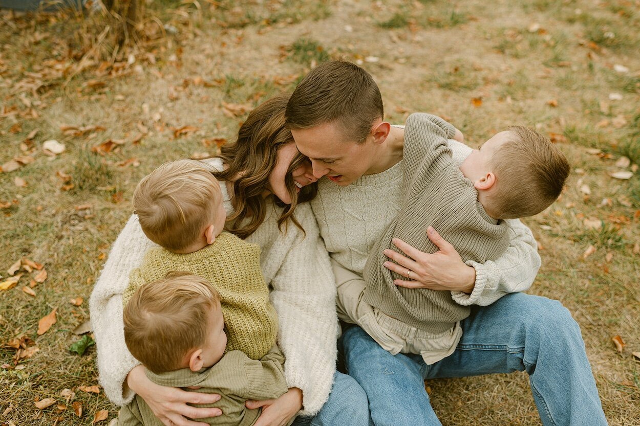 family smiling