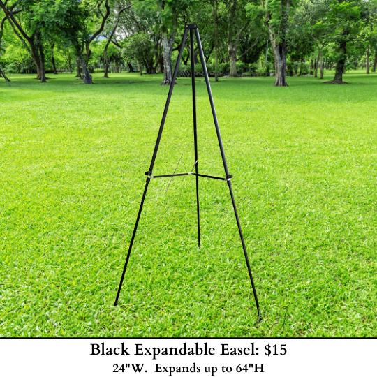 Black Expandable Easel-1002