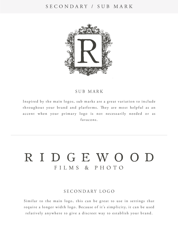 Ridgewood Films Design Board