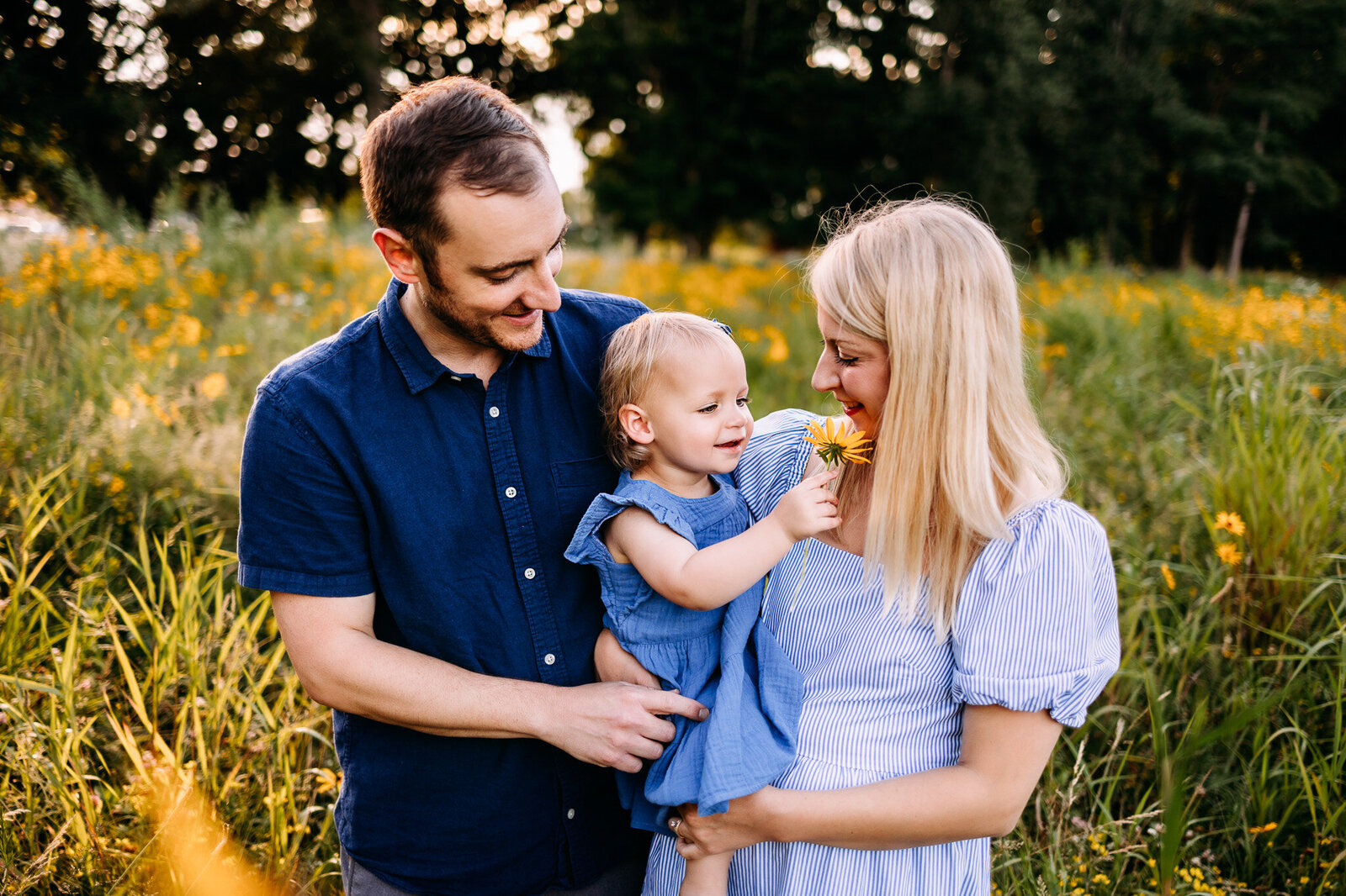 Flower Field Family Photography 