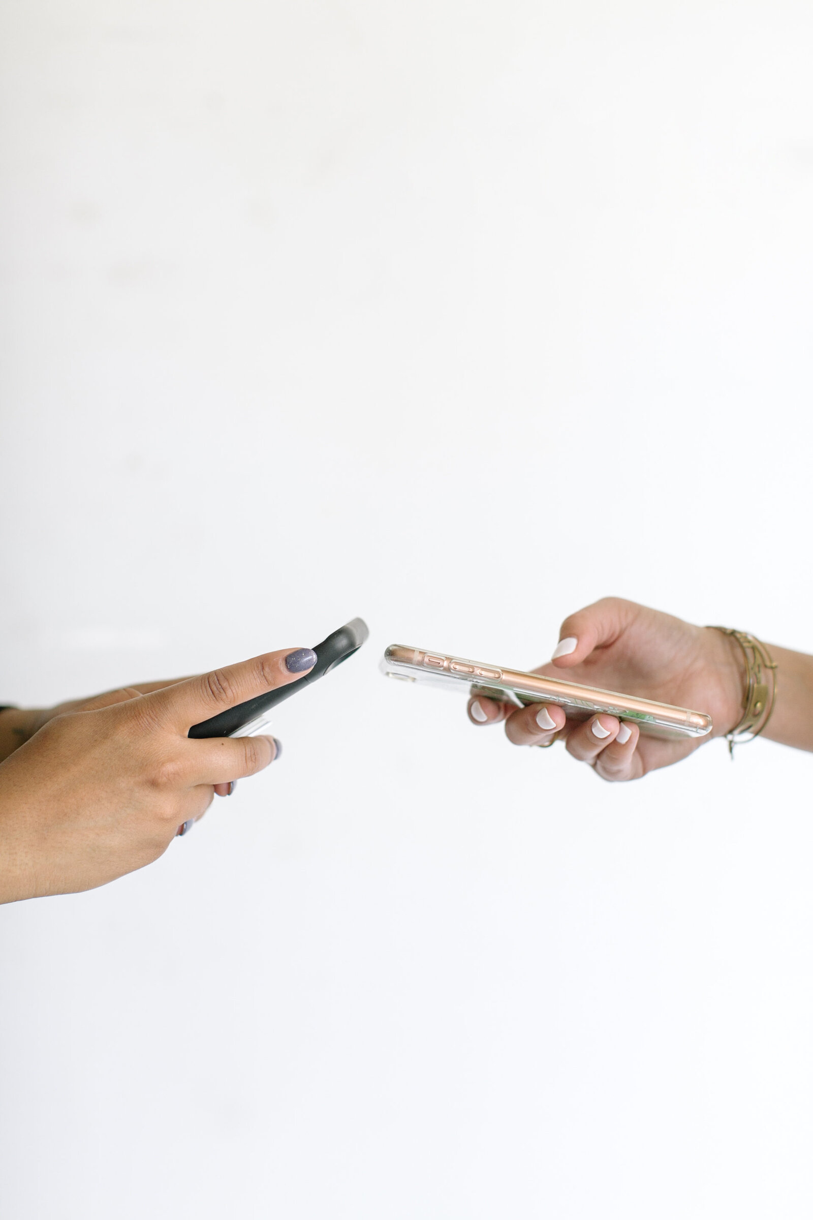 two people on thier phones
