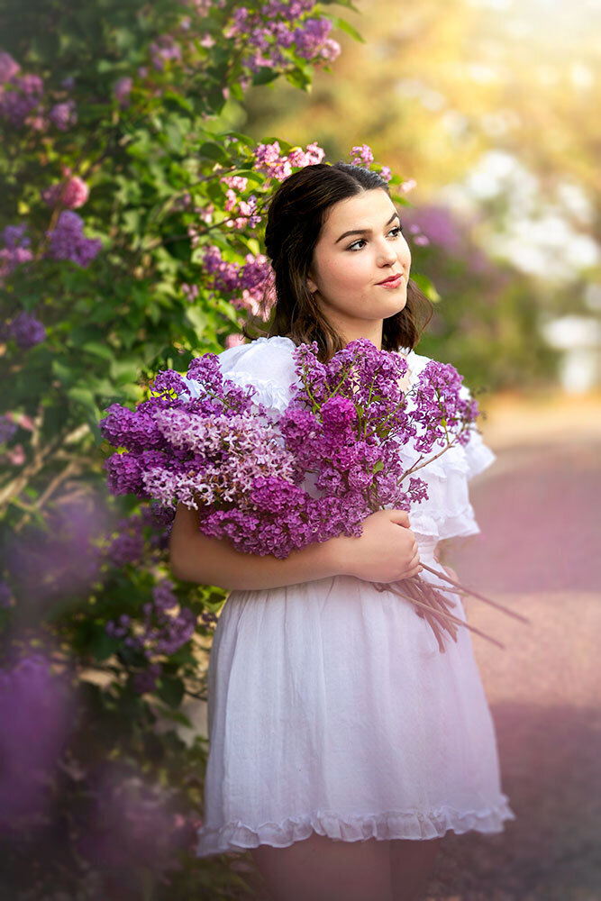 dreamy-senior-portrait-girl-spring-lilac-todd-creek-best-photographer