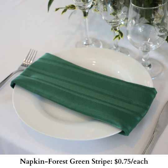 Napkin-Forest Green Stripe-211